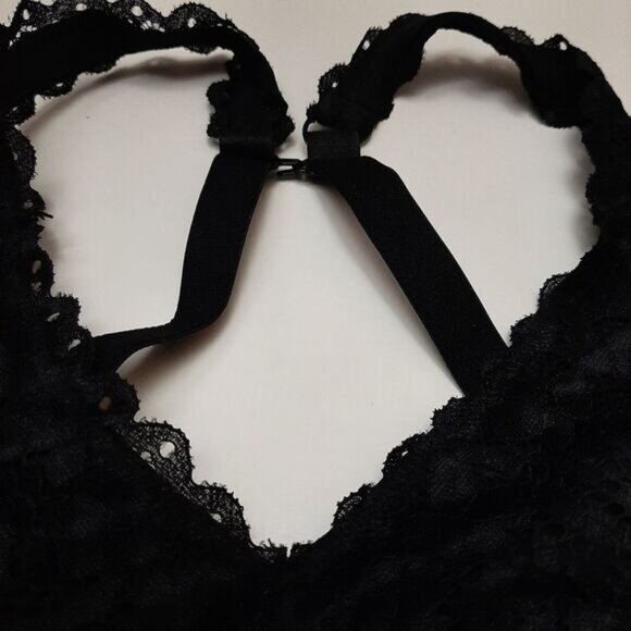 PARFAIT Adriana Black Lace Non-Wired Bralette Longline Bra Sz 36DD - Picture 8 of 16